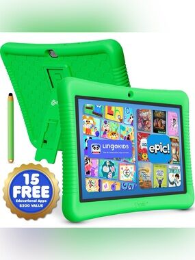 Android Tablet for Kids 3–10, 32GB, Parental Controls, Kid-Proof Case - Blue